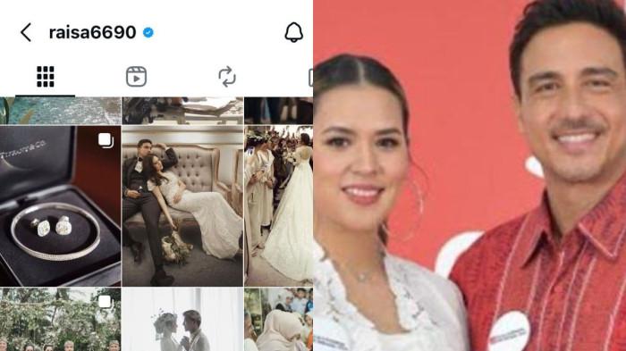 KOLASE - Foto rangkaian pernikahan Raisa dan Hamish Daud masih tertera di laman Instagram pribadi Raisa @raisa6690. Sebelumnya, ramai di media sosial gosip Raisa gugat cerai suami.