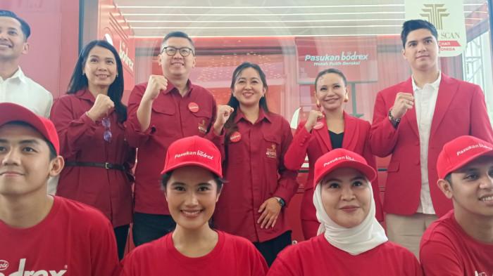 Rossa (46 l) saat Press Conference Pasukan Bodrex Merah Putih Beraksi di Jakarta, Kamis (21/8/2025).
