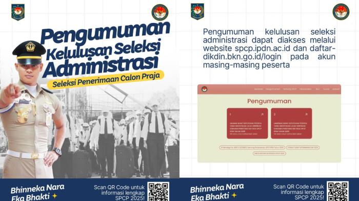 Link Hasil Seleksi Administrasi Sekolah Kedinasan IPDN 2025, Peserta yang Lolos Lanjut SKD