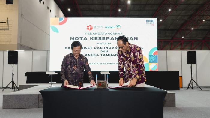 Optimalkan Pemanfaatan Sumber Daya Alam RI, Antam Gandeng BRIN