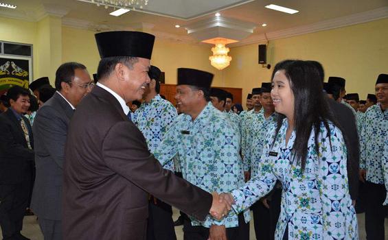 Wali Kota Lantik 123 Pejabat Eselon II, III dan IV