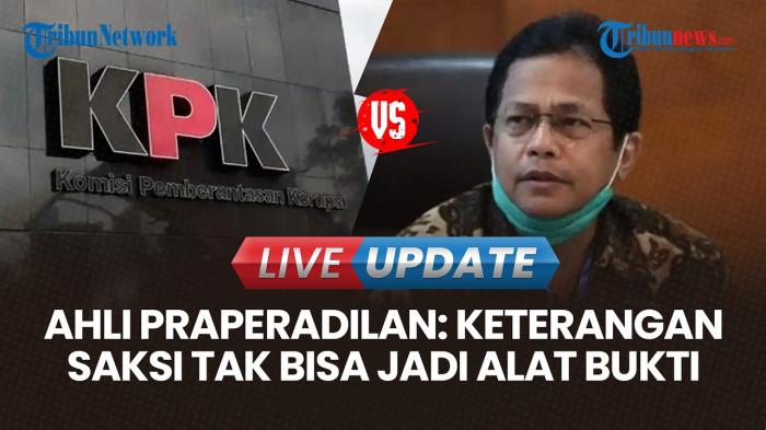 SIDANG LANJUTAN - Sidang lanjutan praperadilan Sekjen DPR RI Indra Iskandar melawan Komisi Pemberantasan Korupsi (KPK) di Pengadilan Negeri Jakarta Selatan, Rabu (8/4/2026) - Fahmi Ramadhan/Tribunnews.com