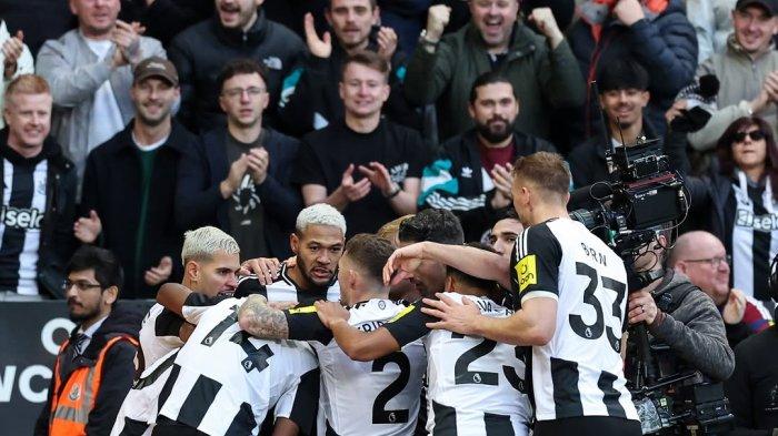Selebrasi kemenangan Newcastle United besutan Eddie Howe