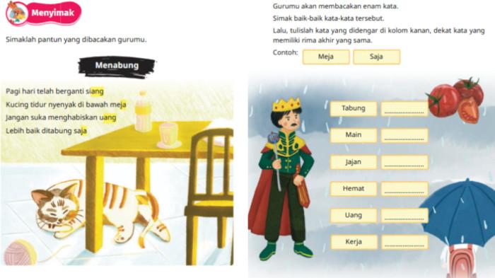 SOAL KUNCI JAWABAN - Gambar soal Bahasa Indonesia Kelas 2 Halaman 114: Menyimak dalam buku Bahasa Indonesia: Keluargaku Unik untuk SD/MI Kelas II (Edisi Revisi), Kamis (9/10/2025).
