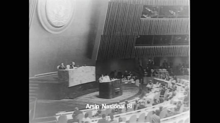 Soekarno berpidato di sidang umum PBB ke-15
