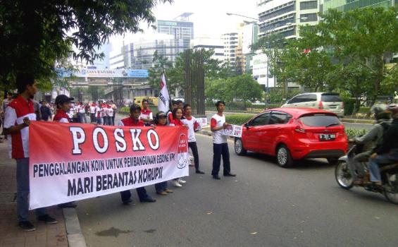 Laskar Anti Korupsi Galang Dana untuk Gedung Baru KPK