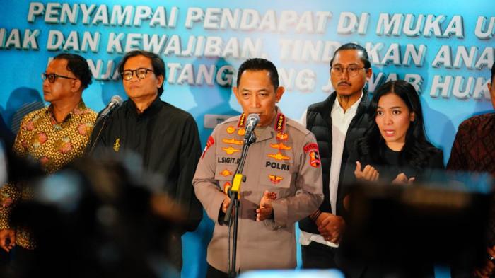 Temui Koalisi Masyarakat Sipil, Kapolri: Polisi Ingin Jaga Ruang Demokrasi