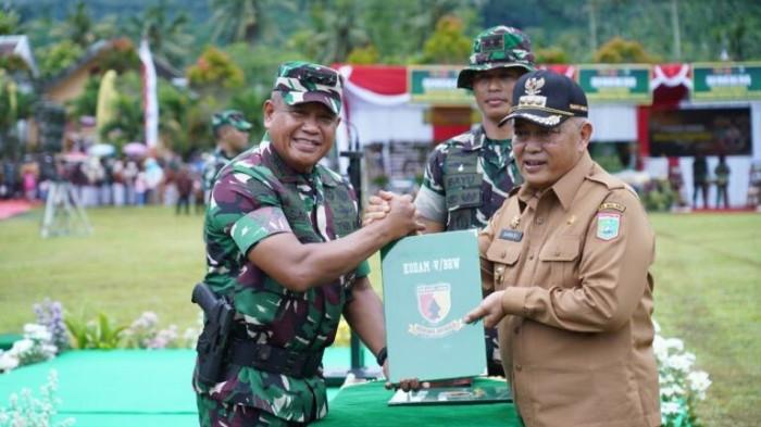 TMMD - Wakasad Letjen TNI Muhammad Saleh Mustafa saat hadiri Penutupan TMMD ke 126 Kodim 0818/Malang-Batu di Desa Lebakharjo. HO/Kodim 0818/Malang-Batu