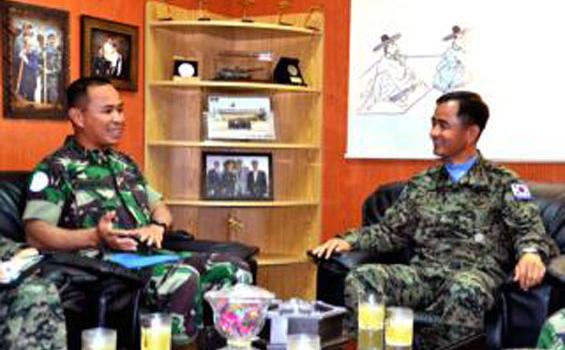 Komandan Indobatt Kunjungi Kontingen Korea