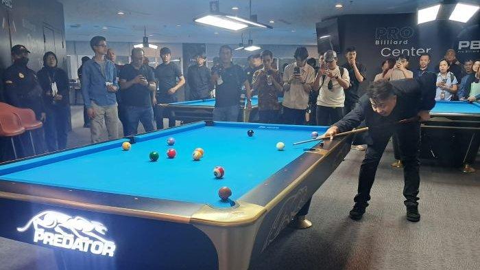 TURNAMEN BILIAR INTERNASIONAL -  Turnamen biliar tingkat internasional, Predator PBC Indonesia International Open 2025 bersiap diadakan di Pro Billiard Center, iNews Tower, Jakarta pada 12 - 18 Juli 2025.