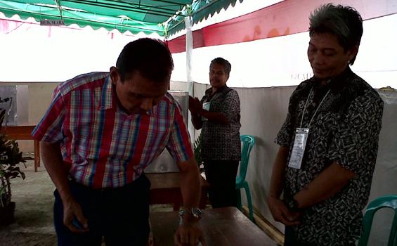 Para Calon Wali Kota Mencoblos di Sini