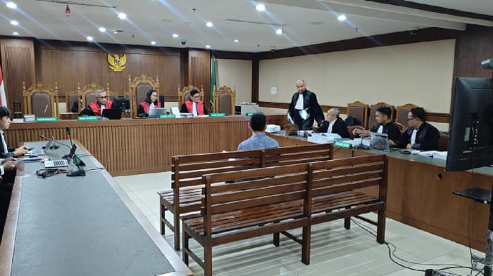 KORUPSI GAS - Terdakwa eks Direktur Komersial PT PGN Danny Praditya di PN Tipikor Jakarta Pusat, Senin (29/12/2025). Ia minta dibebaskan dari dakwaan dan tuntutan hukum jaksa KPK dalam kasus korupsi jual beli gas.