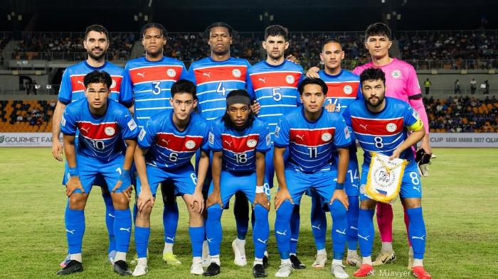 SKUAD FILIPINA - Pemain Timnas Filipina dalam pertandingan grup A Kualifikasi Piala Asia 2027 menghadapi Tajikistan di New Clark City Athletics Stadium pada 10 Juni 2025. (Instagram Timnas Filipina - 29/9/2025)