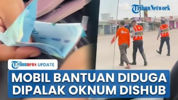 KASI DISHUB PUNGLI - Tangkap layar video viral petugas Dishub pungli mobil bantuan korban banjir Aceh. Relawan dipalak Rp150 ribu saat berada di depan Terminal Karya Jaya, Palembang, Sumatera Selatan, Rabu (7/1/2026).