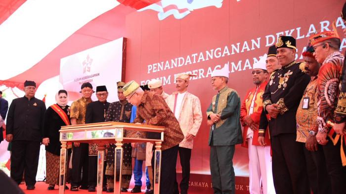 Dihadiri Maruf Amin, Forum Keberagaman Nusantara Dideklarasikan di Kesultanan Ternate