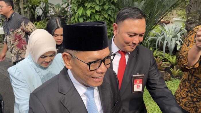 HAKIM MK BARU - Eks politikus Golkar Adies Kadir tiba di Istana Kepresidenan, Jakarta, pada Kamis, (5/2/2026). ia akan membacakan sumpah sebagai hakim MK di hadapan Presiden Prabowo Subianto.