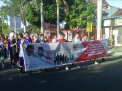 Ratusan Pelajar di Banyuwangi, Longmarch Peringati Hari AIDS