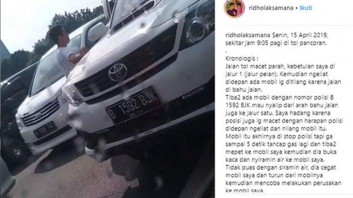 Polisi Tangkap Pegawai Kemnaker, Pengemudi Arogan yang Siram Air dan Injak Kap Mobil di Tol Pancoran