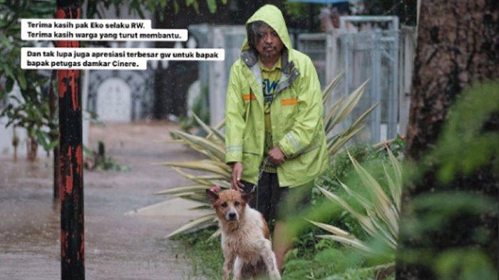 Anjing berhasil dibawa ke tempat aman 