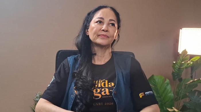 TETAP SEMANGAT AKTING - Masuk usia 60 tahun Meriam Bellina masih semangat akting dan belum terpikir untuk pensiun. Meriam Bellina di kantor Tribunnews.com, Jakarta Barat, Selasa (3/2/2026).