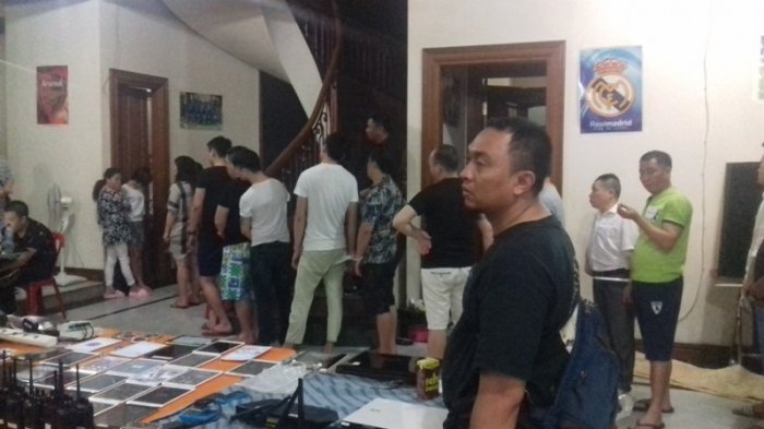 Hendak Diborgol, Komplotan Penipu Asal Tiongkok Antre Buang Air Kecil