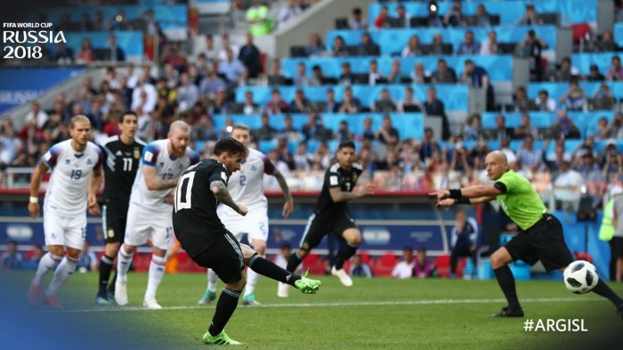 Laga Alot Argentina Vs Islandia, Sudah Imbang Sejak Babak Pertama