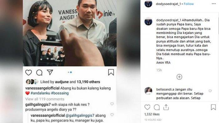 Postingan ayah Vanessa Angel.