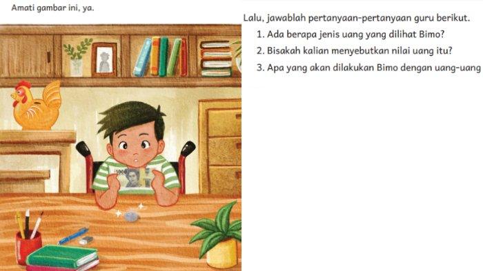 Soal dan kunci jawaban Bahasa Indonesia Kurikulum Merdeka Kelas 1 Halaman 180 terdapat tugas mengamati gambar dan menjawab pertanyaan-pertanyaan dari guru.