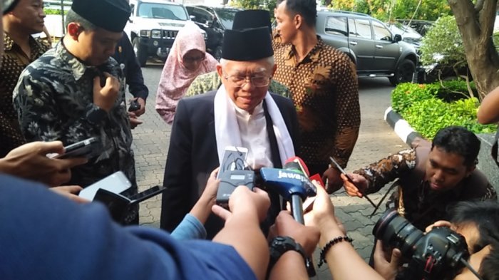 Maruf Amin Santai Tanggapi Kunjungan Prabowo dan Sandiaga  ke Kediaman Keluarga Gus Dur