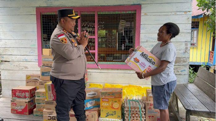 Polres Asmat Salurkan Bantuan untuk Pengembangan Usaha Kios Masyarakat