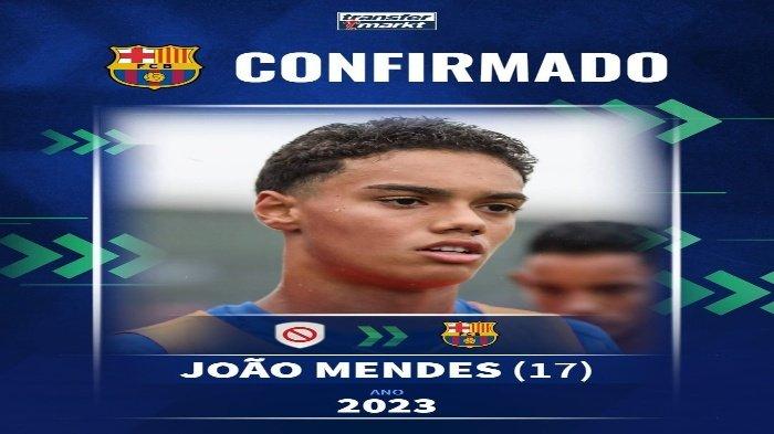 Profil Joao Mendes, Putra Kesayangan Ronaldinho yang Resmi Gabung Barcelona