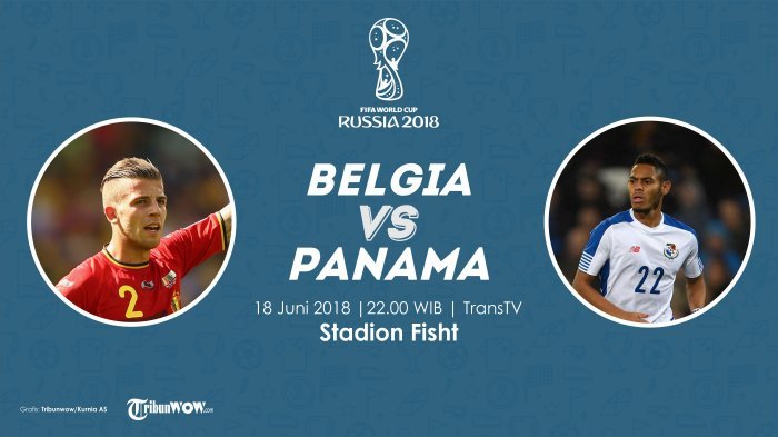 Jadwal Siar Piala Dunia 2018, Belgia Vs Panama Pukul 22.00 WIB: The Red Devils Lebih Pede