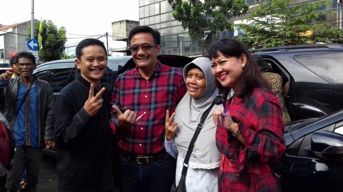 Nyoblos di TPS 08 Kuningan Timur, Djarot Yakin Menang di Wilayah Itu
