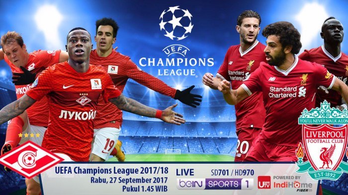 LIVE STREAMING - Spartak Moskwa VS Liverpool, Apakah 'Dendam' 15 Tahun Bakal Terbalas?