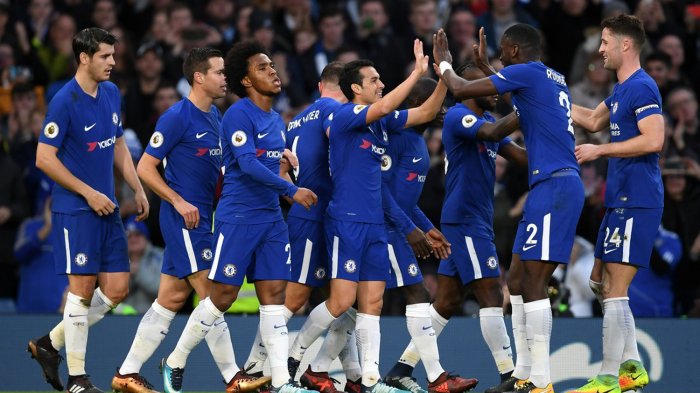 Chelsea vs Stoke City: The Blues Menang Telak 5-0, Lima Gol Dicetak Lima Pemain Berbeda