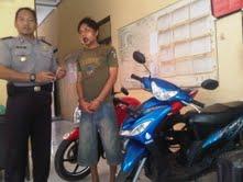 Pencuri Motor Babak Belur Dihajar Warga