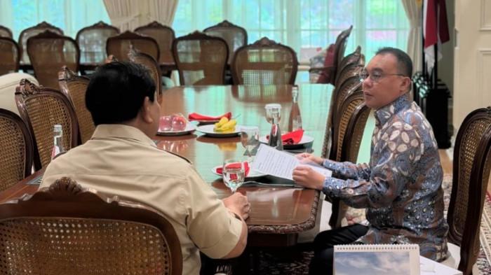 Presiden Prabowo Bertemu Dasco di Widya Chandra, Ini yang Dibahas