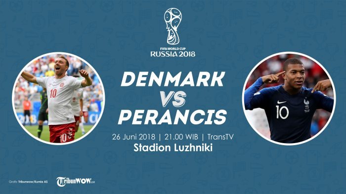 Cara Nonton Live Streaming Piala Dunia Laga Denmark Vs Perancis di HP via Indosat, XL, dan Telkomsel