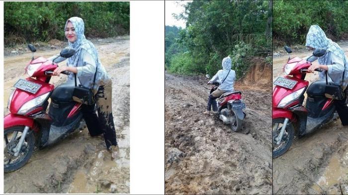 Sudah Rapi dan Wangi, Ternyata Begini Kondisi Jalan yang Harus Ibu Guru Ini Lalui Ketika Mengajar