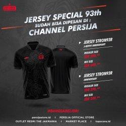 Desain Jersey Persija Spesial 93th Anniversary Dibanderol Sekitar Rp 600 Ribu