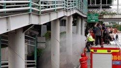 Situsasi Terkini Jalan-jalan Protokol di Jakarta, Penyemprotan Cairan Disinfektan Dimulai