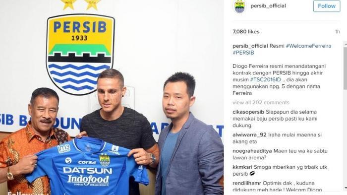 Persib Bandung Sudah Rilis Rekrutan Pemain Anyar Namanya Diogo Ferreira