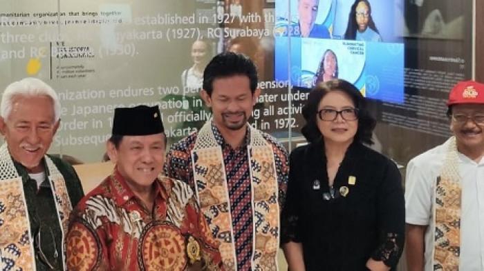 ROTARY CORNER - Jajaran member dari Rotary Club Jakarta Thamrin yang menghadiri launching Rotary Corner di Kantor Samudera Indonesia, Sunter, Jakarta Utara, Senin (4/5/2026).