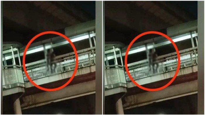 Penyelamatan Remaja Putri yang akan Lompat dari JPO Koja Jakarta Timur Berlangsung Dramatis