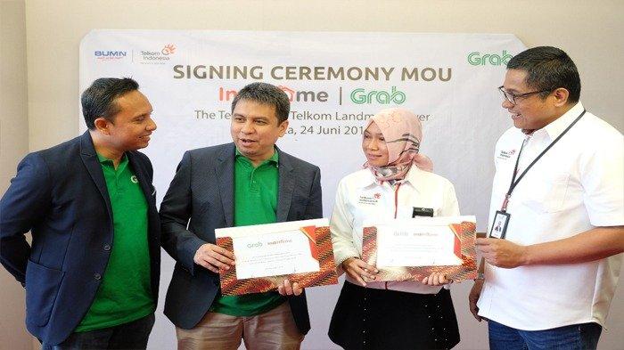 Gandeng Grab, Telkom Manjakan Pelanggan Dalam Berlangganan IndiHome