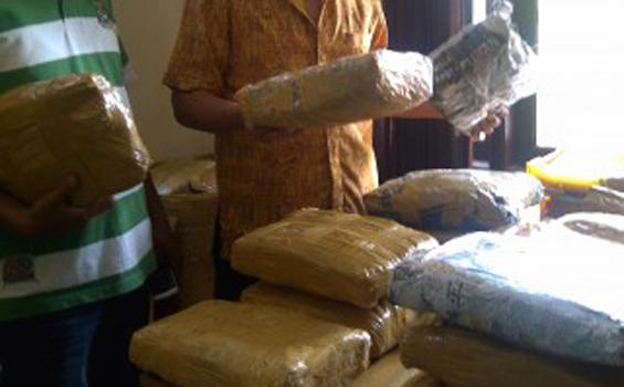 87 Kg Ganja Diamankan dari RM Taruko Jaya 2