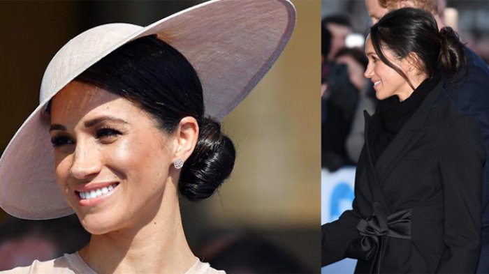 Selamat Tinggal Messy Bun! Meghan Markle Ikuti Gaya Sanggul Kate Middleton yang Eelegan