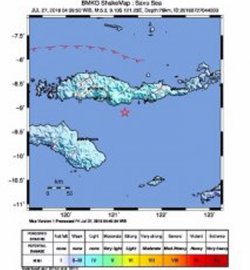 Kabupaten Ngada Provinsi NTT Diguncang Gempa Bumi Tektonik 5,3 SR