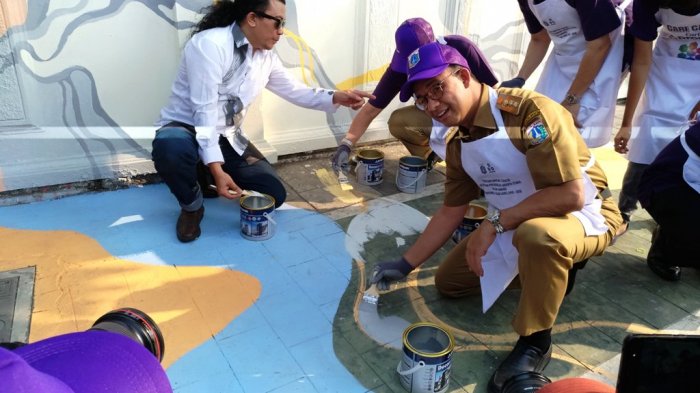 Anies Jadikan Kampung di Penjaringan Sebagai Kanvas Bagi Seniman Jakarta