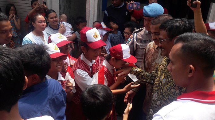 Jelang Lengser, Gubernur Djarot Sambangi Peresmian Gedung Sekolah